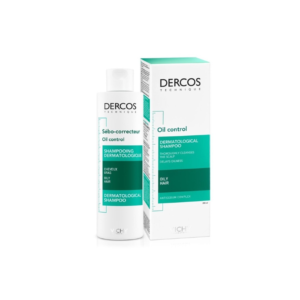 CHAMPU DERCOS SEBO CONTROL 200 ML