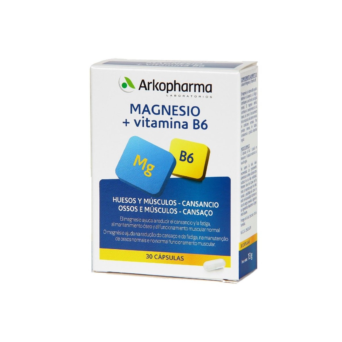 MAGNESIO  VITAMINA B6 ARKOVITAL 735 MG 30 CAP