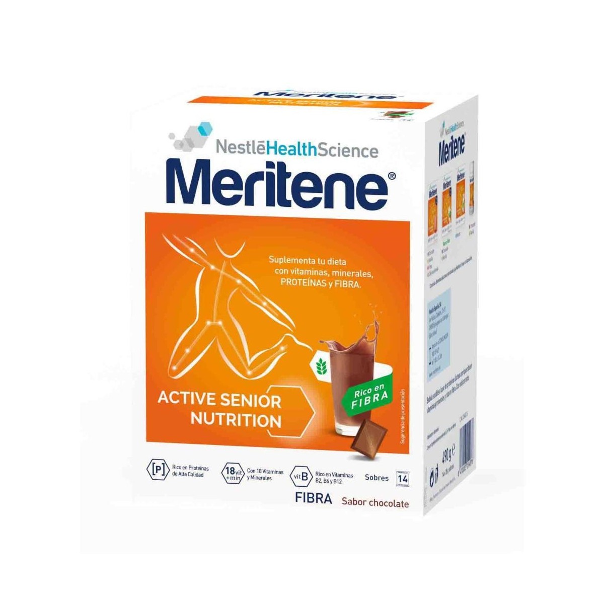 MERITENE FIBRA 35 G 14 SOBRES CHOCOLATE