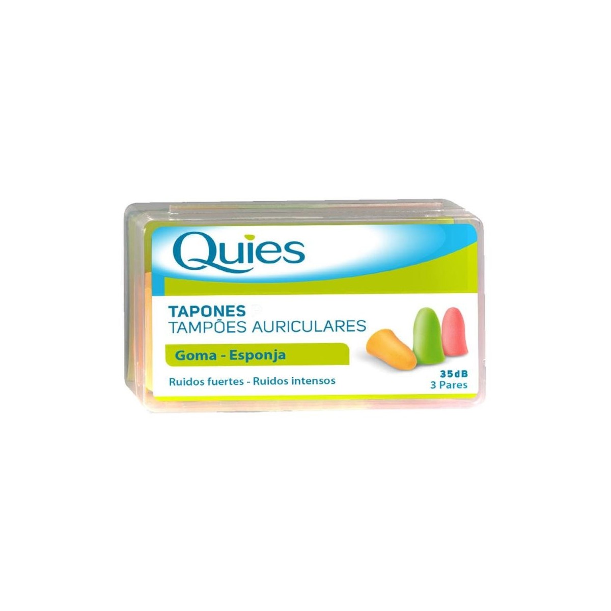 QUIES TAPONES OIDOS GOMA 6 U