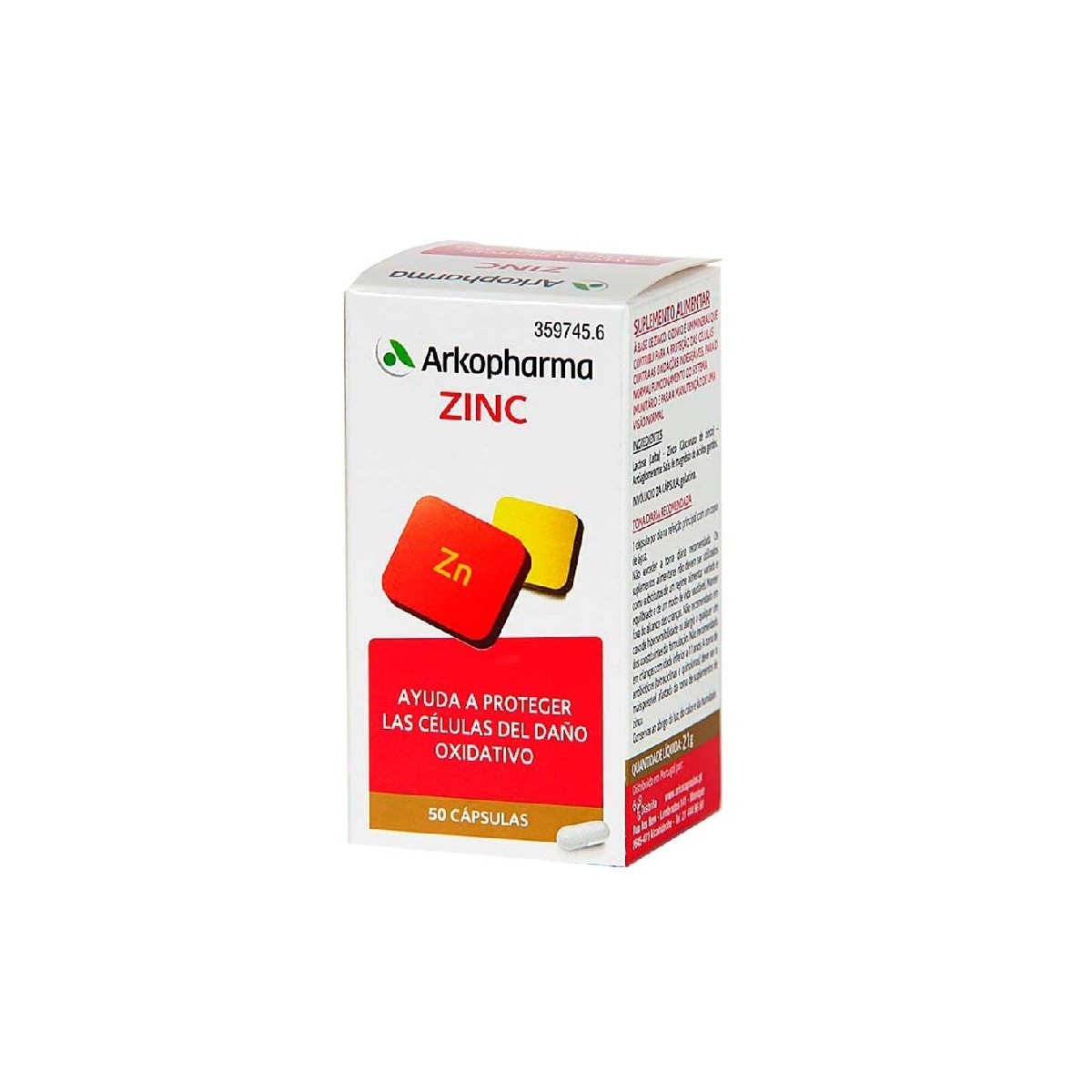 ZINC ARKOVITAL 50 CAPS