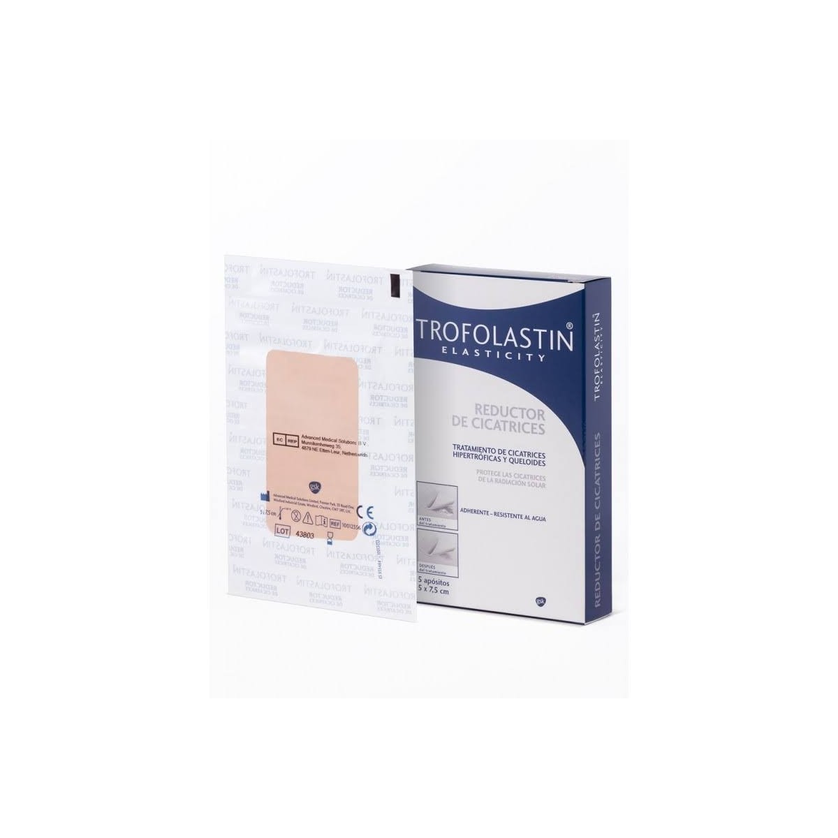 TROFOLASTIN REDUCTOR DE CICATRICES 5 X 75 CM 5 U