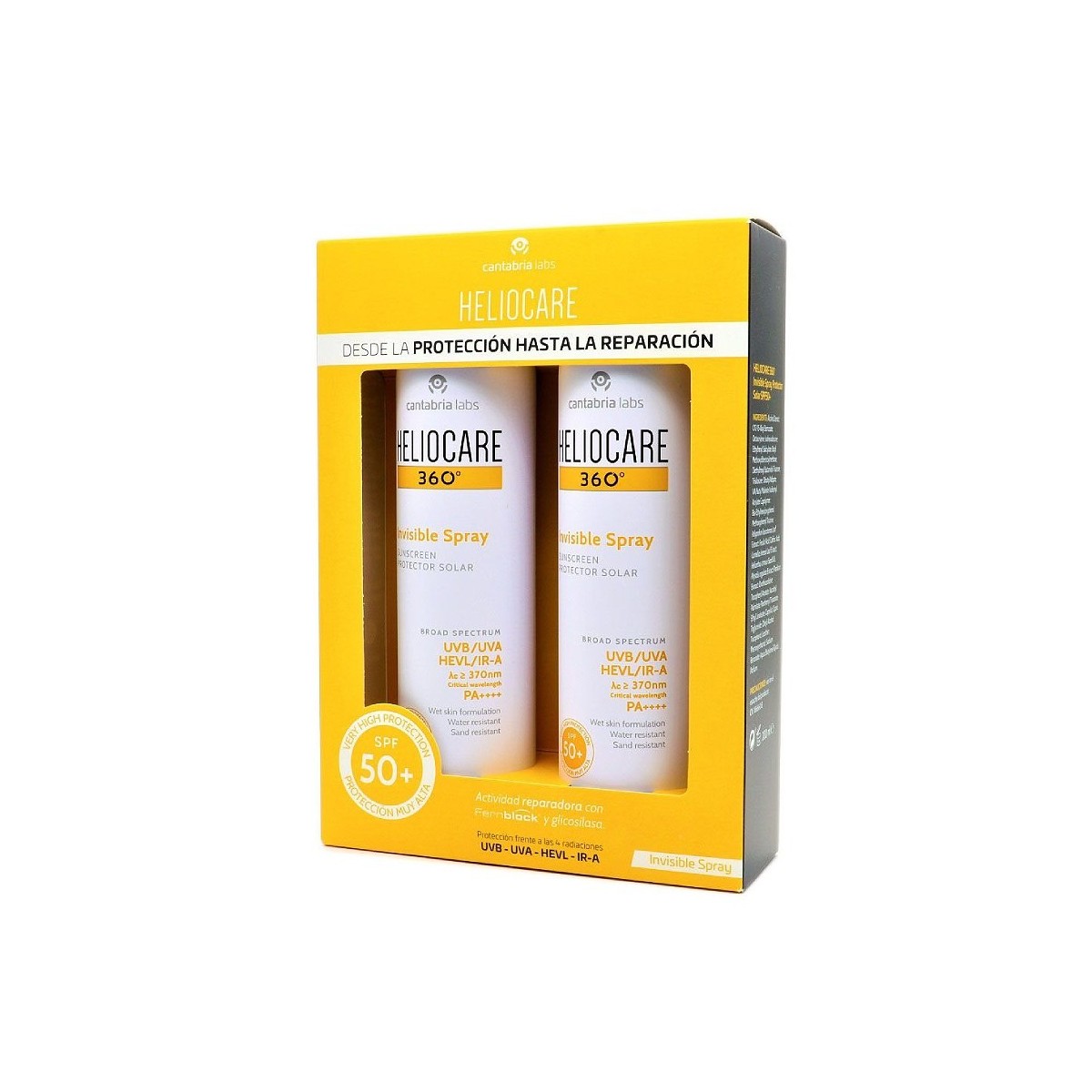 Heliocare 360º Spray Invisible Duplo SPF50