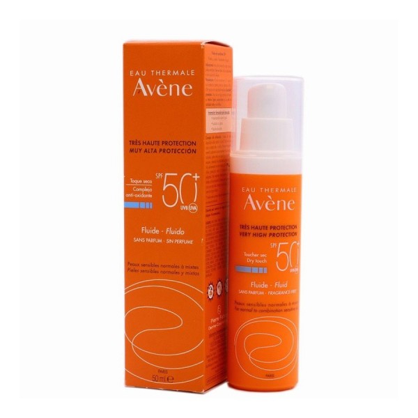 Avene Fluido Solar sin Perfume SPF50 50 ml