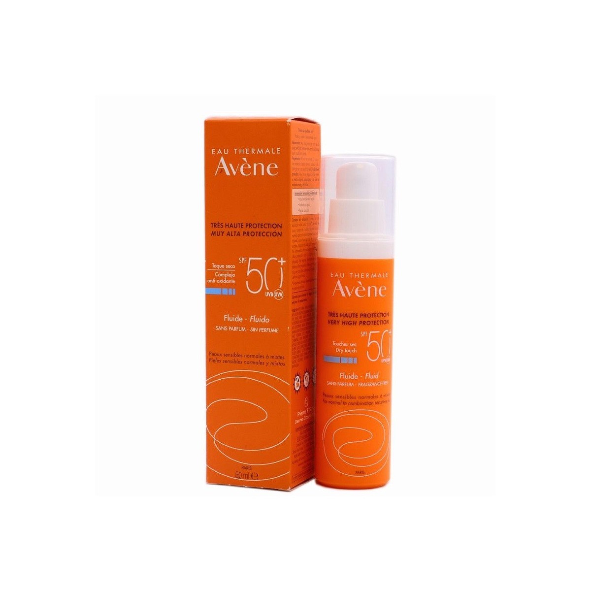 Avene Fluido Solar sin Perfume SPF50 50 ml