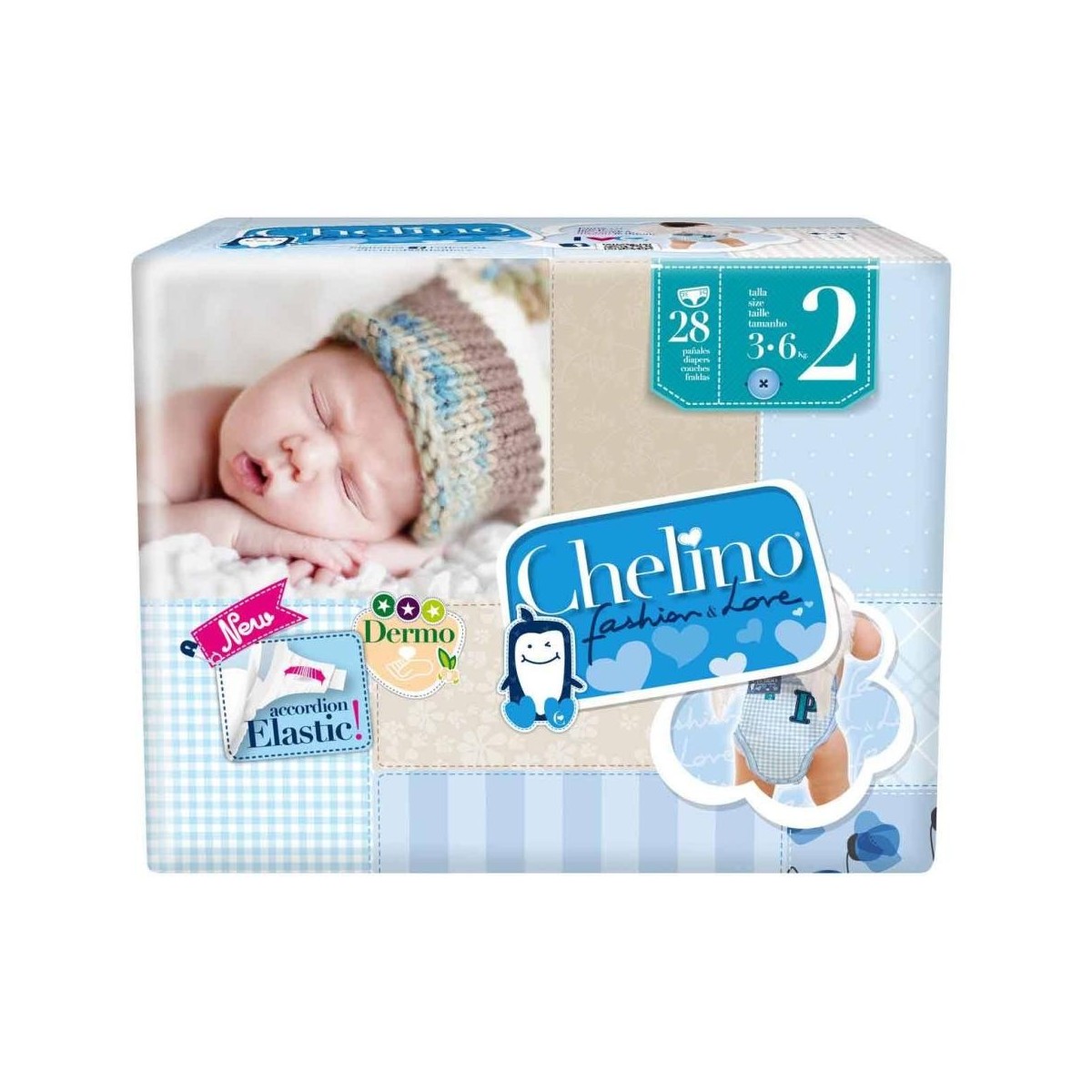 Chelino Talla 2 36 kg 28 Pañales