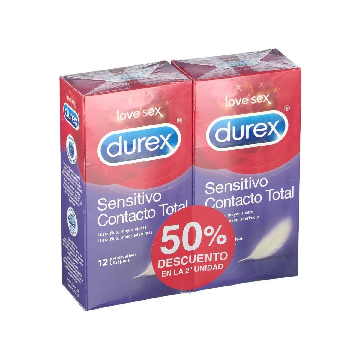 Durex Duplo Sensitivo Contacto Total