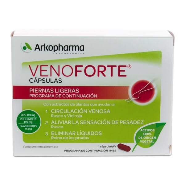 Venoforte Piernas ligeras 30 cápsulas