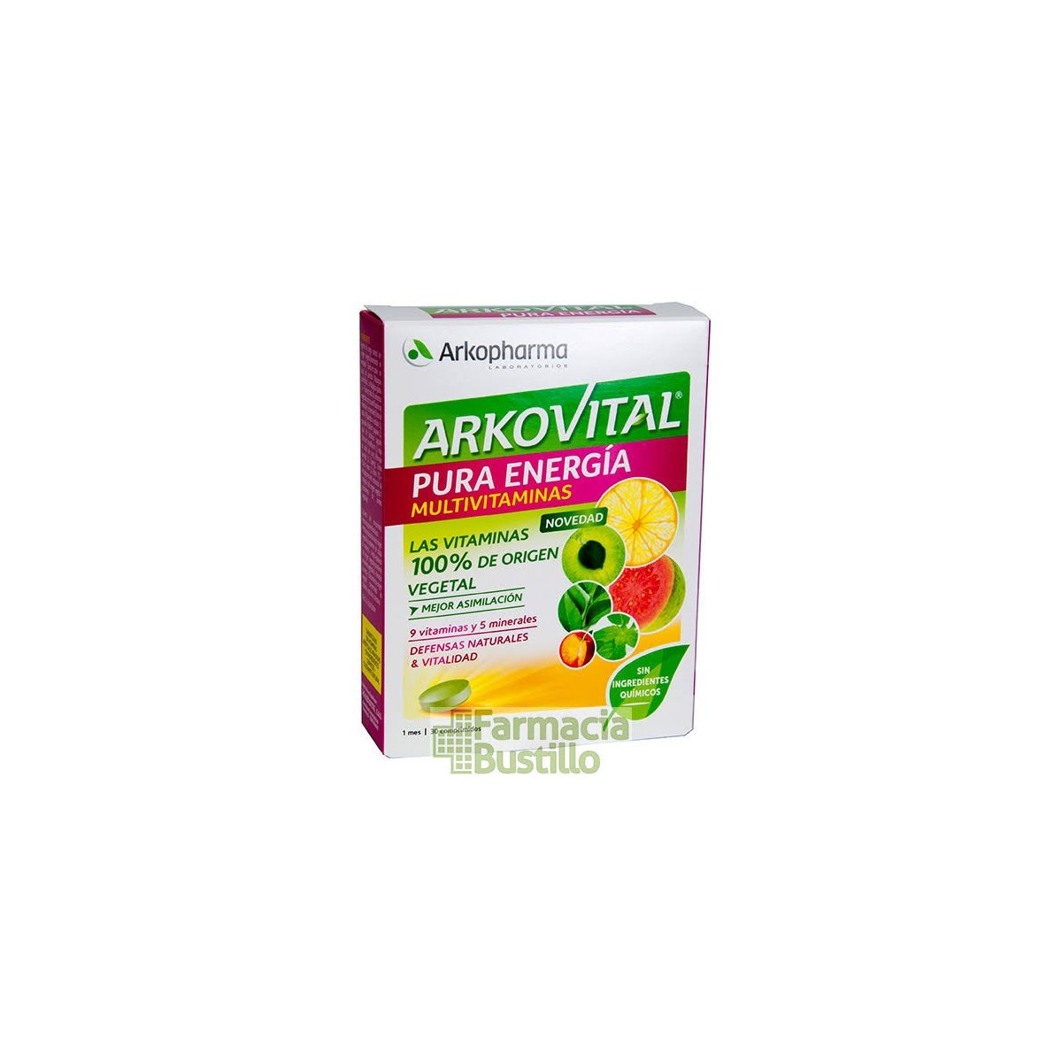 Arkovital  30 Comprimidos Pura Energia