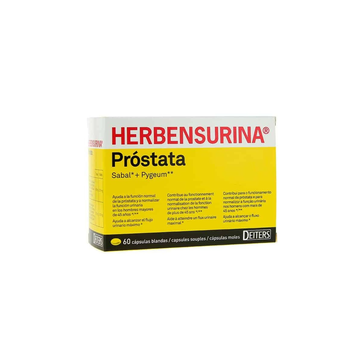 Herbensurina Prostata 60 cápsulas Deiters