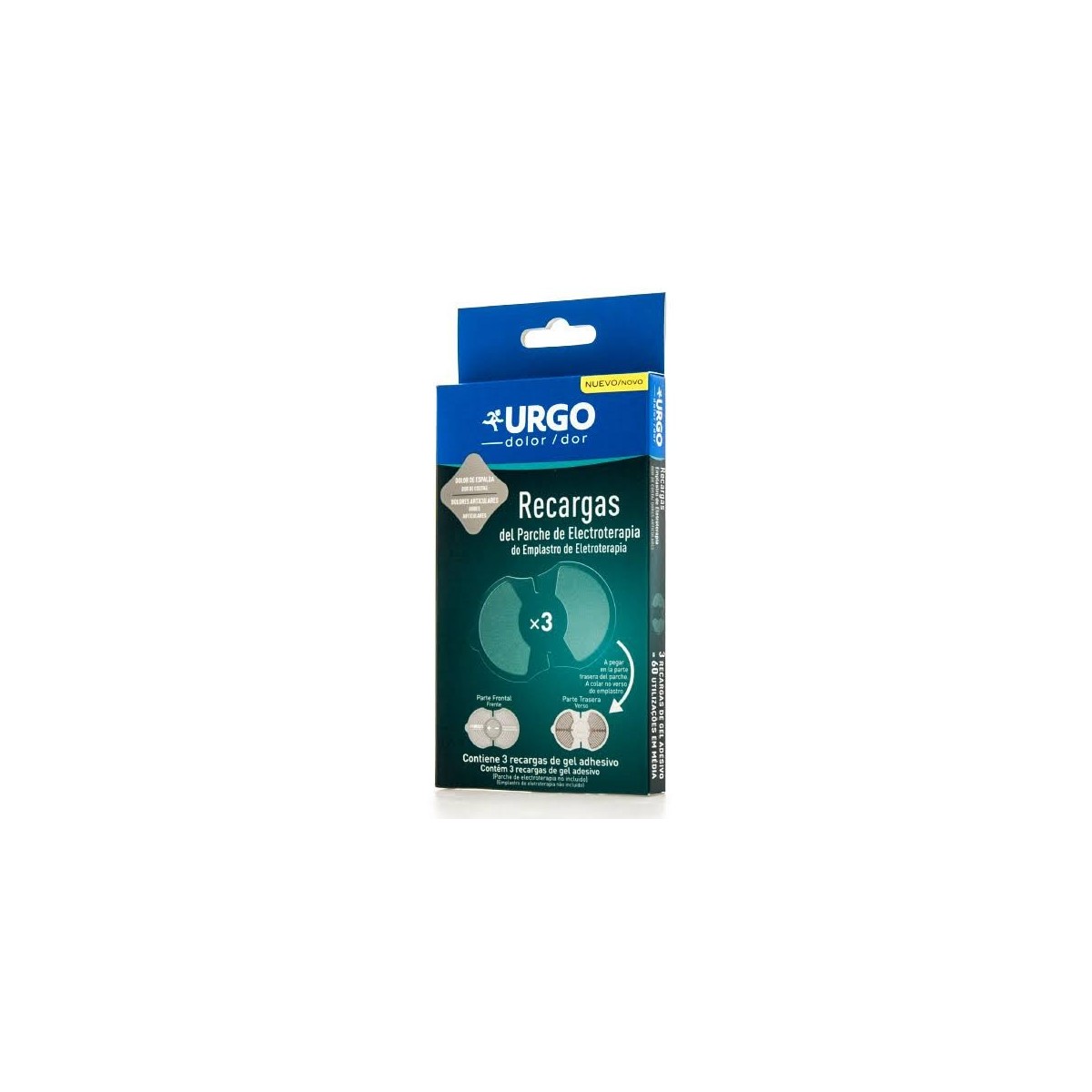 Urgo 3 Recargas Parche de Electroterapia