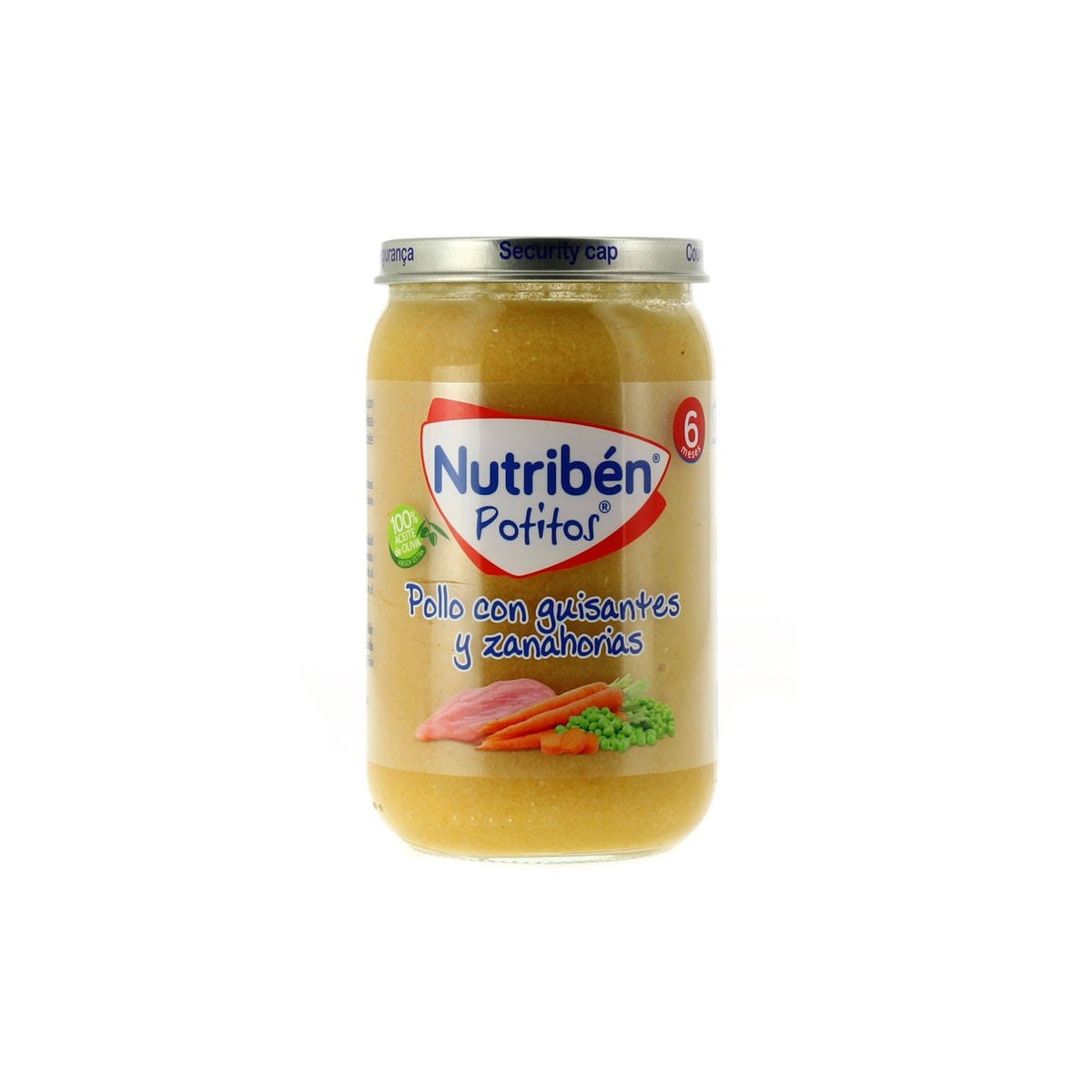 Nutribén Potito Pollo con guisantes y...