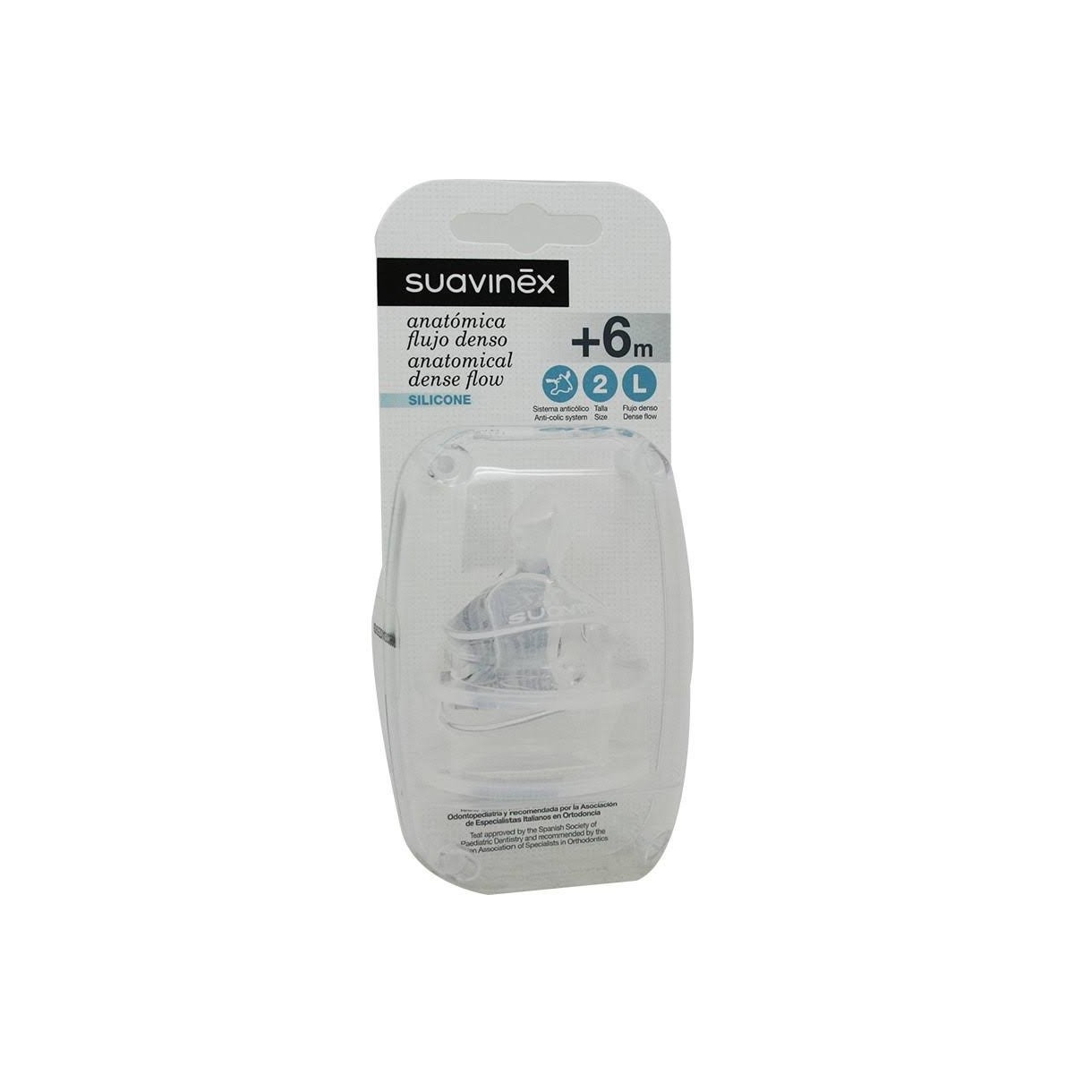Suavinex Tetina Anatómica Silicona 6m 2 ud