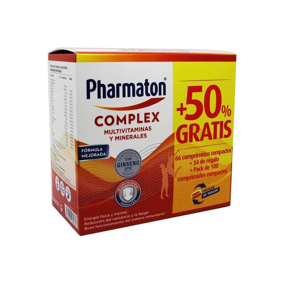 Pharmaton Complex 66 comprimidos  34 comprimidos