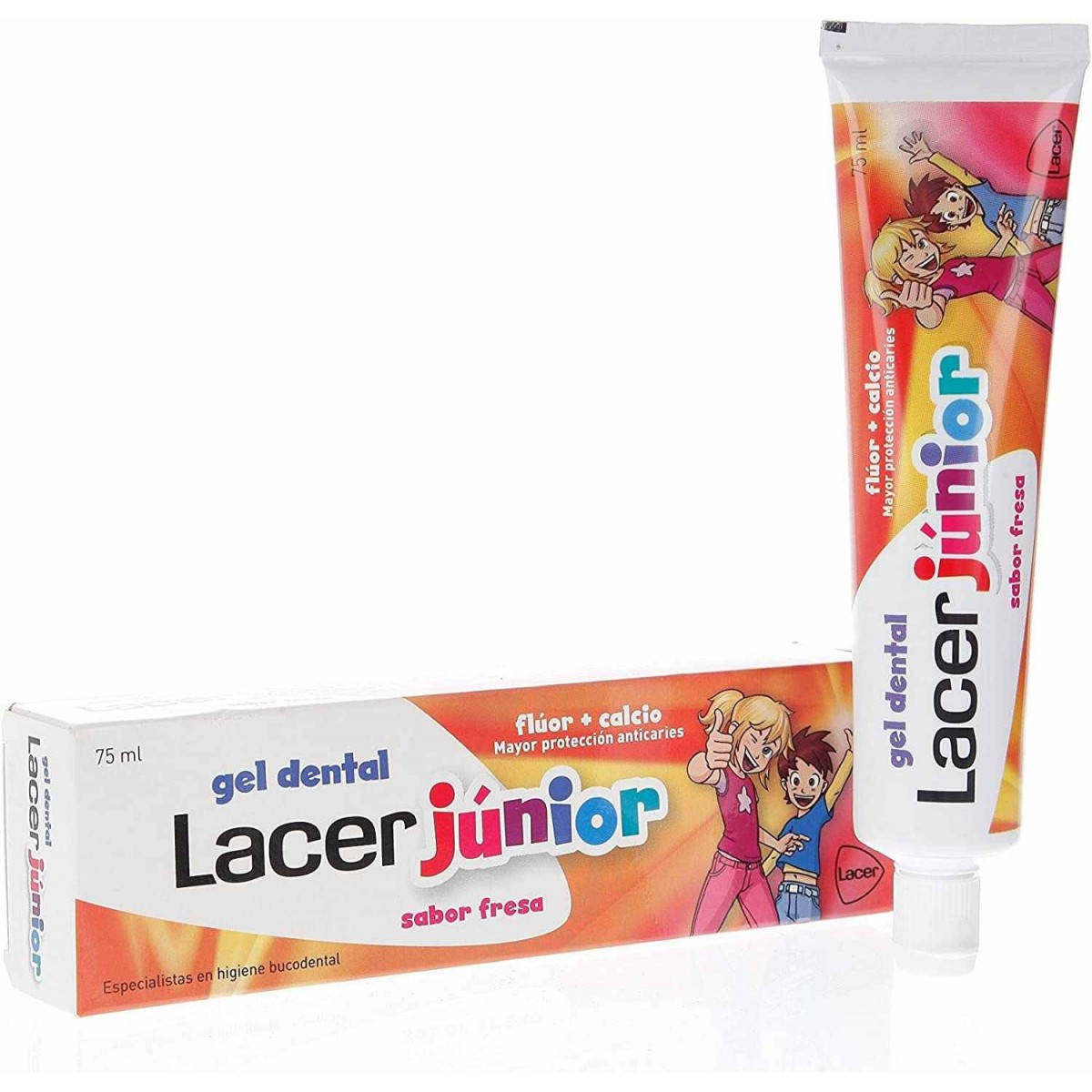 Lacer Junior Gel Dental 75 ml Fresa