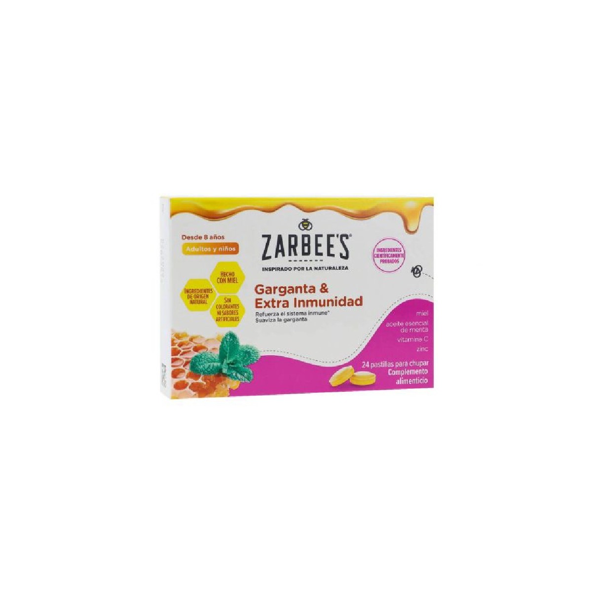 Zarbee's Garganta & Extra Inmunidad Original 24...