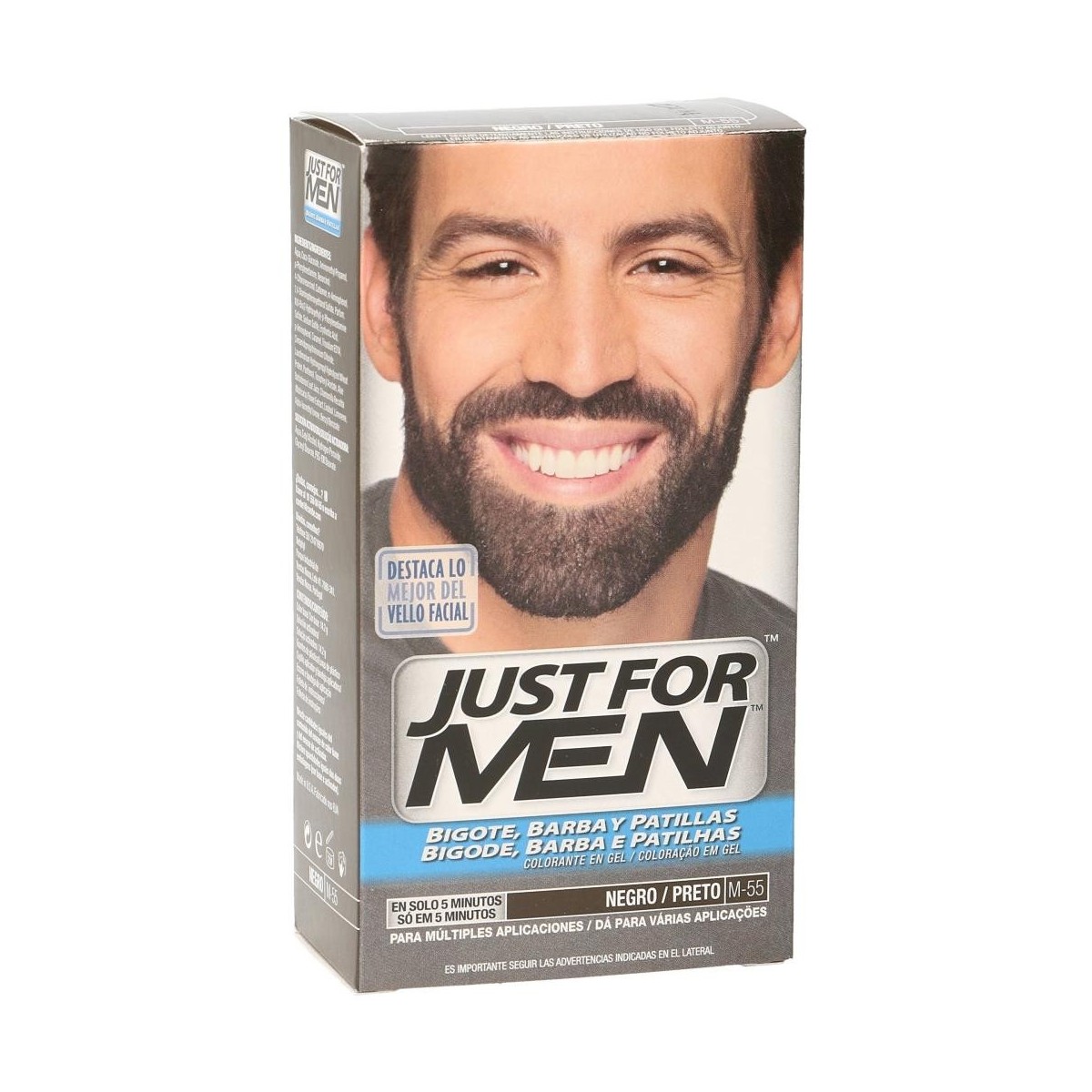 JUST FOR MEN BIGOTE Y BARBA 30 CC NEGRO