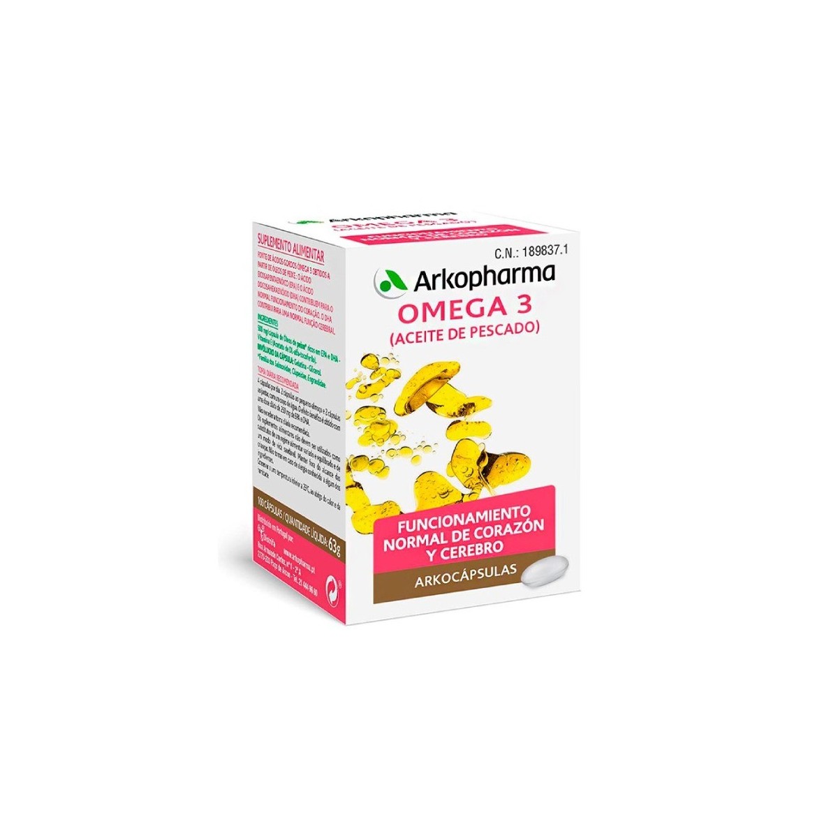 OMEGA 3 ARKOCAPS 100 PERLAS