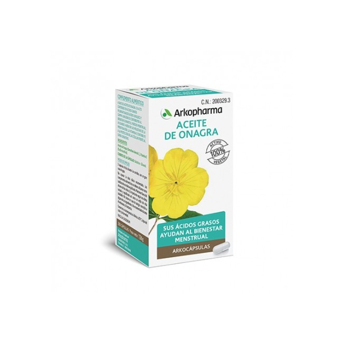 ONAGRA ACEITE ARKOCAPSULAS 200 PERLAS