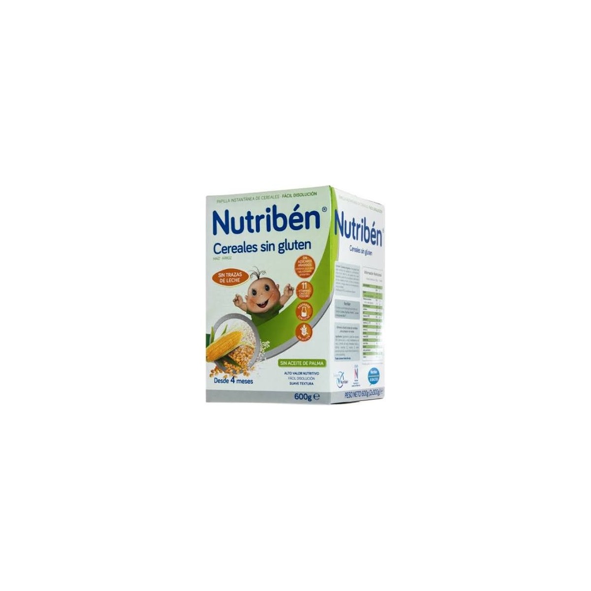 NUTRIBEN CEREALES SIN GLUTEN PAPILLA 600 G
