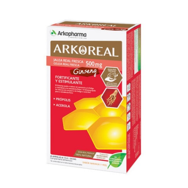 ARKOREAL JALEA REAL FRESCA  GINSENG AMPOLLA BEBIBLE 15 ML...