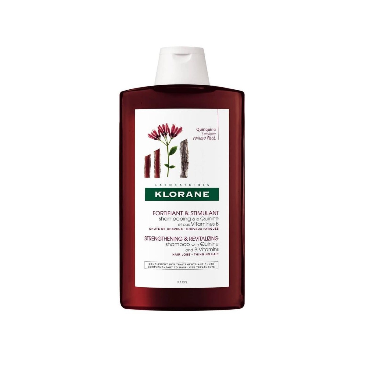 KLORANE CHAMPU A LA QUININA COMPLEJO VIT B 400 ML