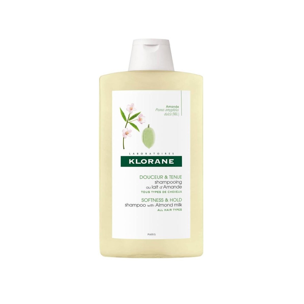 KLORANE CHAMPU VOLUMINADOR LECHE ALMENDRAS 400 ML
