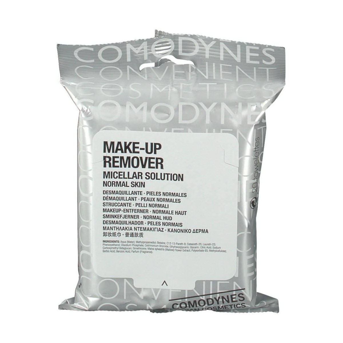 COMODYNES CONVENIENT COSMETICS    20 TOALLITAS