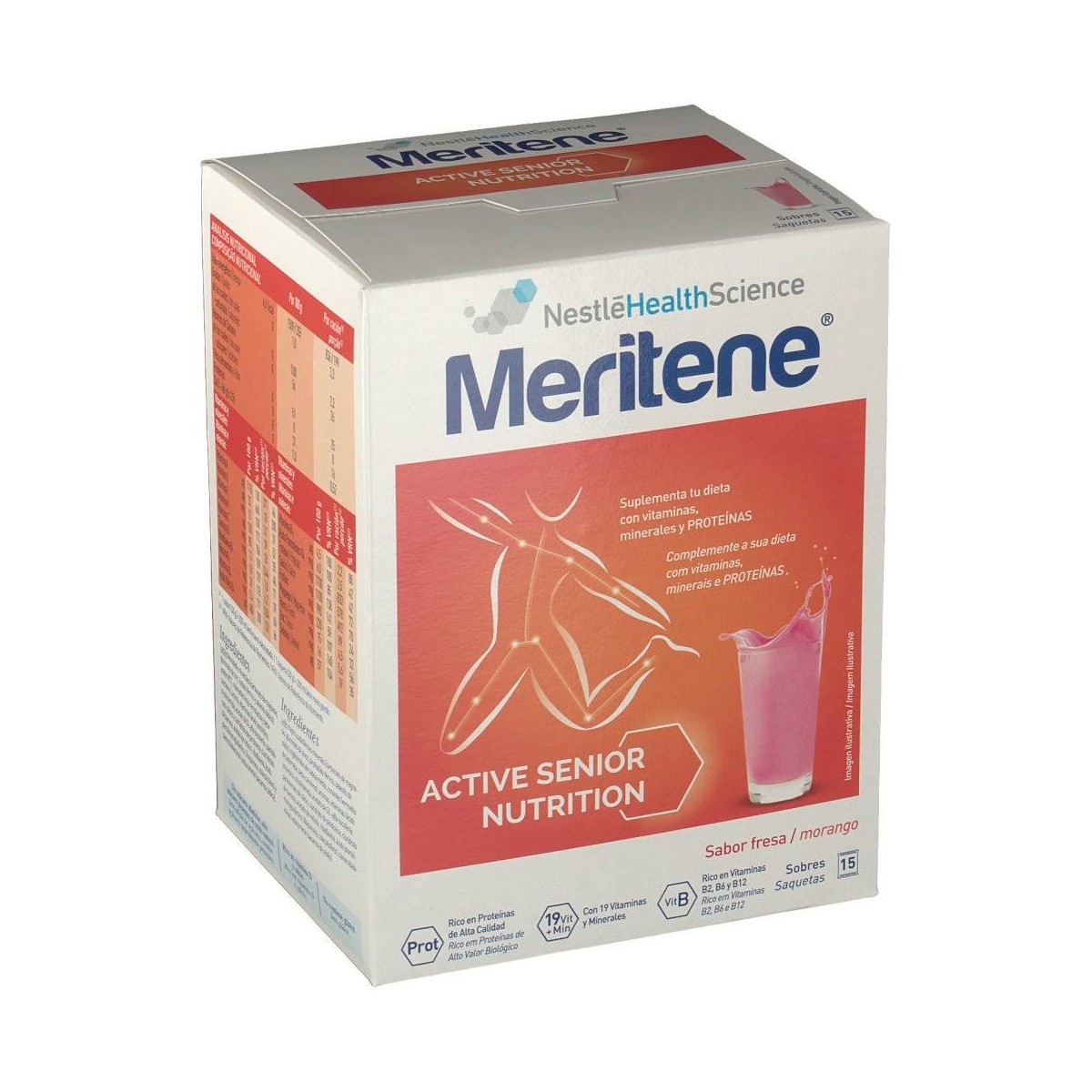 MERITENE 30 G 15 SOBRES FRESA
