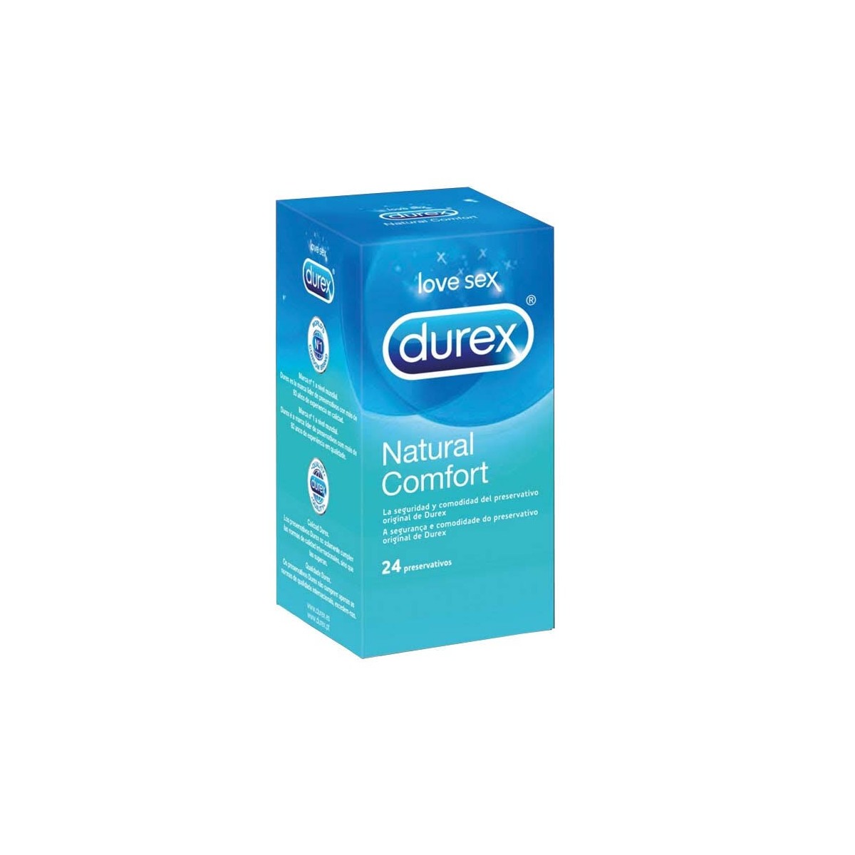 PRESERVATIVO DUREX NATURAL PLUS EASY ON 24 UDS