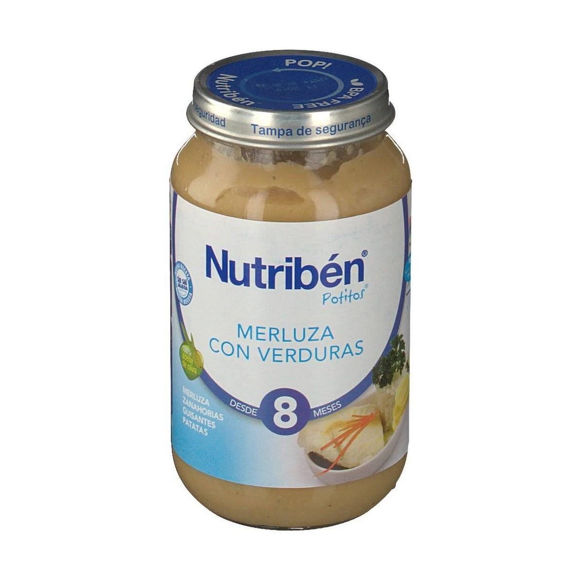 NUTRIBEN MERLUZA CON VERDURA POTITO GRANDOTE 250 G